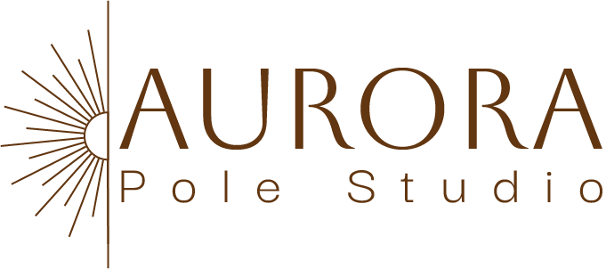Logo Aurora pole studio marron